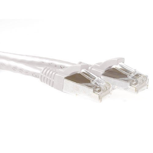 White 5 Meter SFTP CAT.6A Patch Cable Snagless With RJ45 Connectors