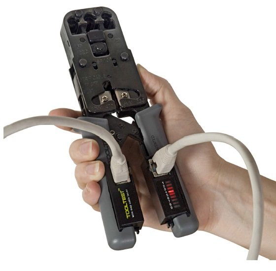Tooltest, Pliers Crimpado With Comprobador Cables
