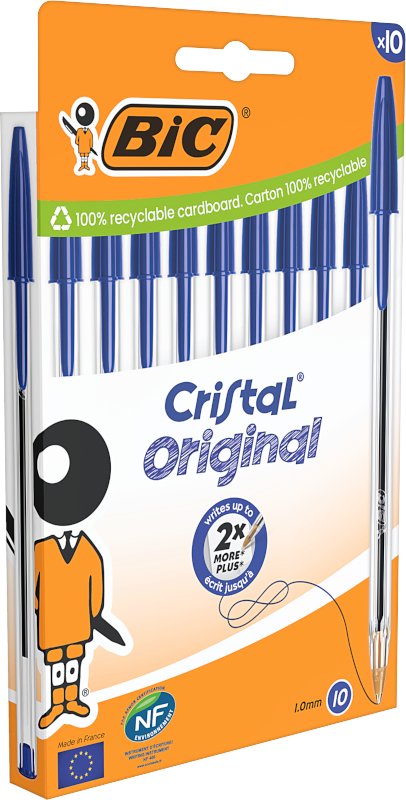 Pen Glass Blue Blíster 10 Units — image 1