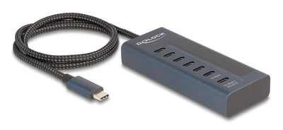 Delock Hub USB 10Gbps With 7 USB Type-c Ports Davon 6 X Datenport + — image 1