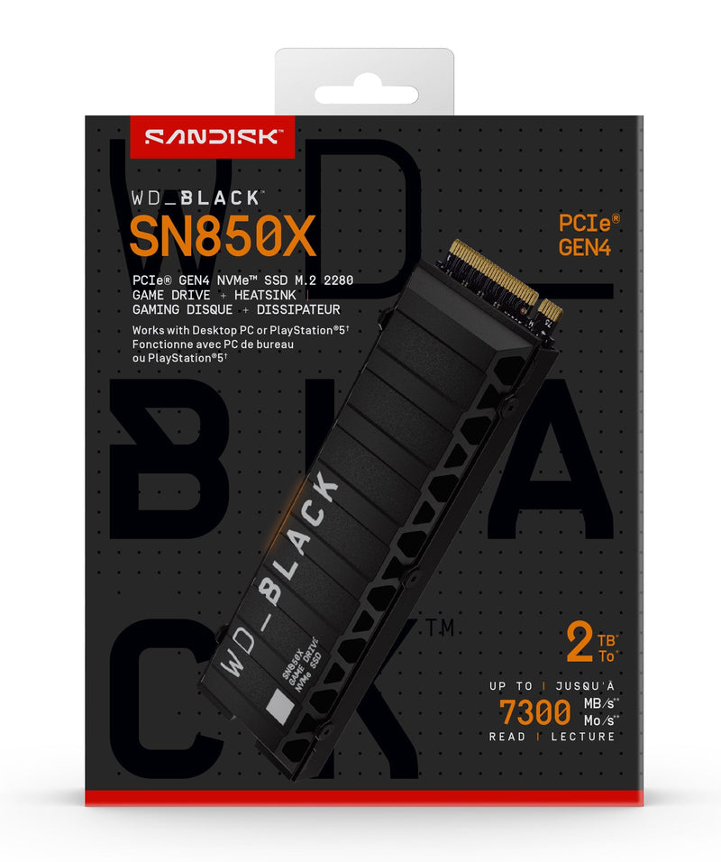 Western Digital Drive SSD Wd Black SN850X 2TB M.2 2280 PCIE 4.0 With Disipador Calor