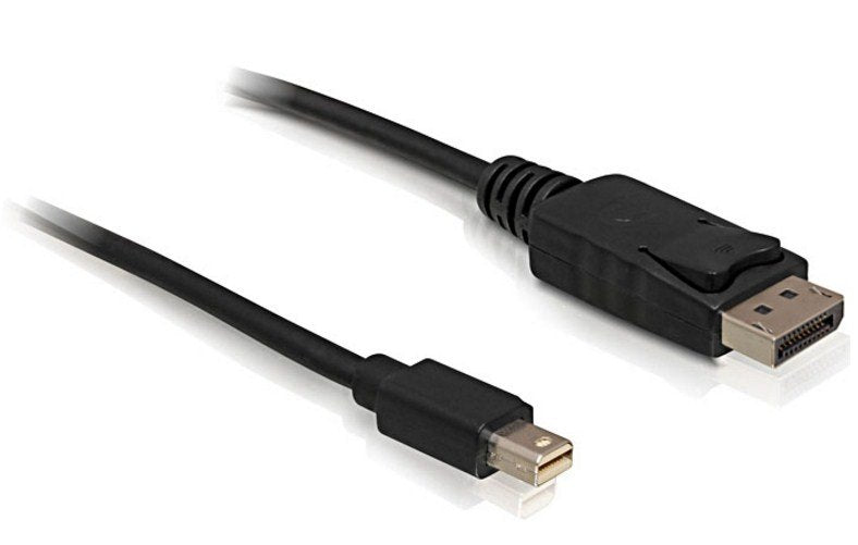 Delock Cable Mini DisplayPort - DisplayPort 2M M/M Black DP 4K 60HZ
