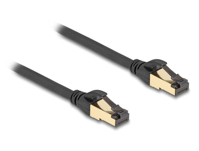 Delock 80252 Network Cable RJ45 CAT.6A Male a Male S/FTP Black 10M, With Cable CAT.7 Bruto Apto Uso Industrial — image 1