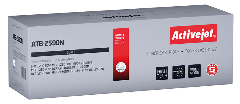 Activejet Toner ATB-2590N Printers Brother Spare Part Brother TN2590 Supremo 1200 Páginas Black