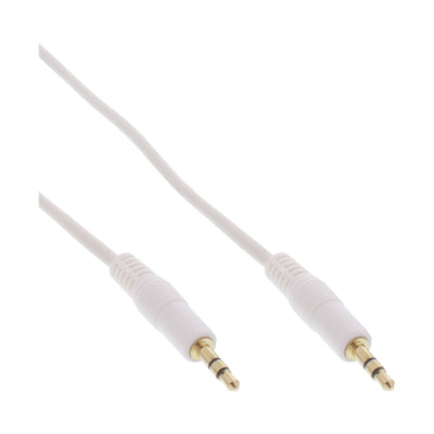 Inline Cable Audio 3.5MM Stereo Male a Male White/Gold 5M — image 1