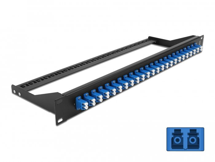 Delock 19 Lwl Patchpanel 24 Port Lc Duplex Aal