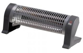 Fm Estufa Eléctrica Cuarzo 2302-C 1200W 2 Niveles Power (600/1200W) 2* Barcodes Cuarzo Sistema Security Anti-v — image 1