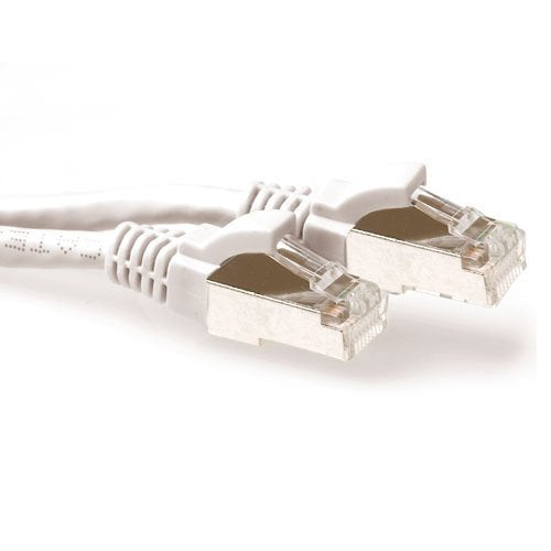 White 25 Meter Lszh SFTP CAT.6A Patch Cable Snagless With RJ45 Connectors
