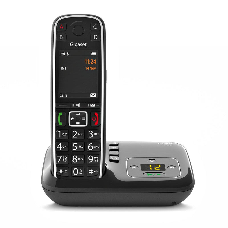 Gigaset E720A Phone Dect/Analógico Black Identificador Llamadas