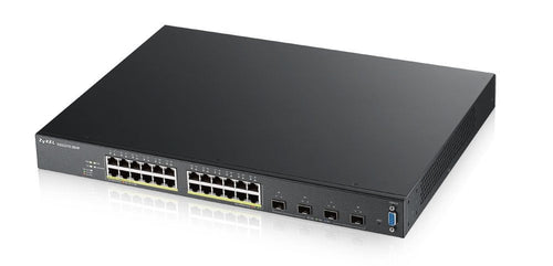 Zyxel XGS2210-28HP Gestionado L2 Gigabit Ethernet (10/100/1000) Energía Sobre Ethernet (PoE) 1U Black — image 1