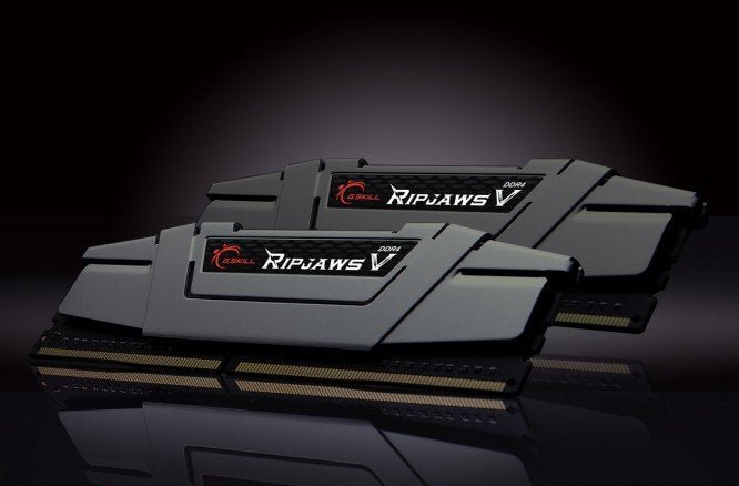 G.skill RAM DDR4 16GB PC3200 C16 Ripv Kit X 2 2X8GB,1,35V, Ripjawsv GREY,18