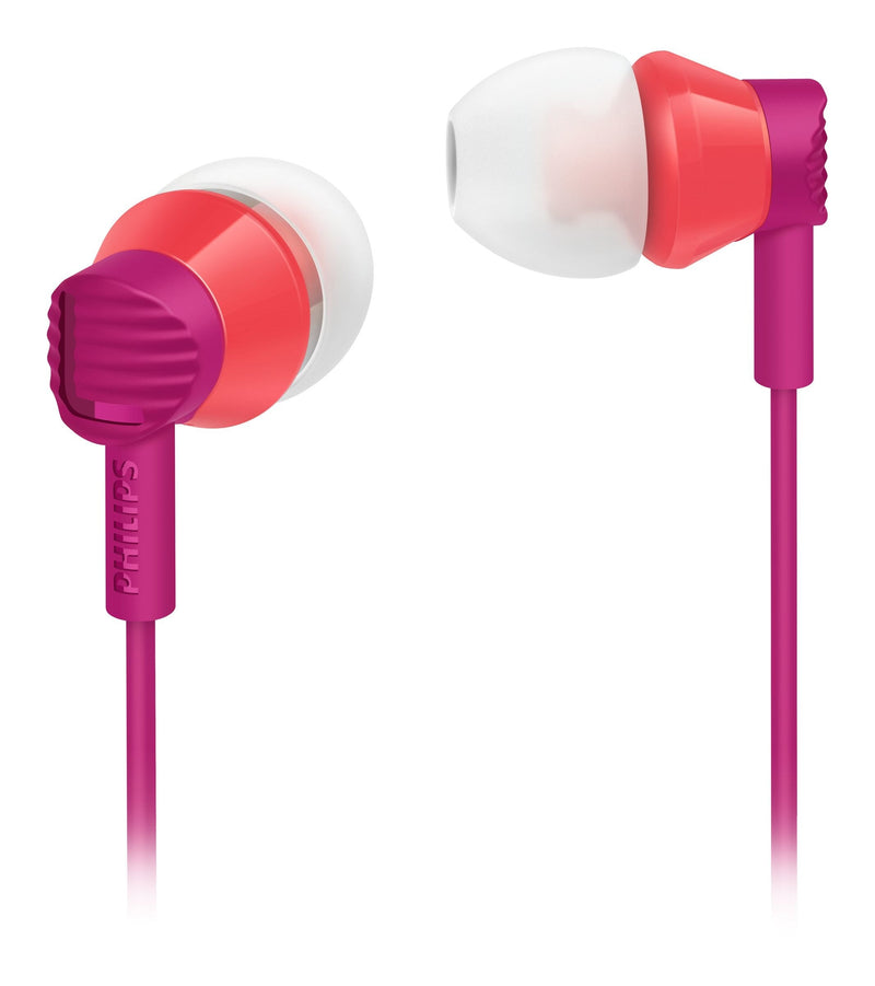 Philips Headphones Intrauditivos SHE3800PK/00, Headphones Dentro Or Ído, Pink 1,2M, Alámbrico, Platino