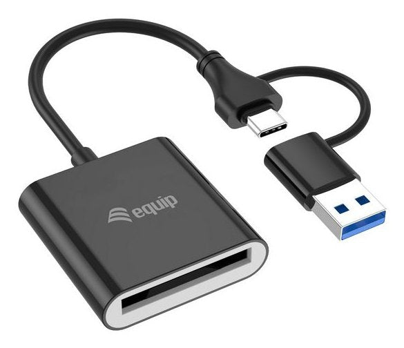 Equip Card Reader External USB 3.2 Double Connection USB-A & USB-C Cf 10Gbps