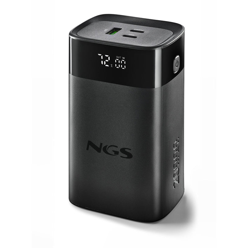 Ngs Powerbank Twix 20 20000MAH, 65W Charging Fast USB-C 20W / USB-A Qc 22,5W, Black