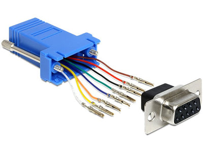 Delock 65430 D-sub 9 Pin Female RJ45 Female Assembly Kit — image 1