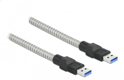 Delock 86775 USB Cable 3.2 Gen 1 Tipo-a Male a Tipo-a Male With Cover Metálica 1M — image 1