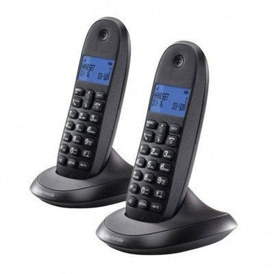 Motorola Telef. Wireless Dect Digital C1002LB + Duo/Grey Red/Screen Retroiluminada/Hands Libres 107C1002GW — image 1