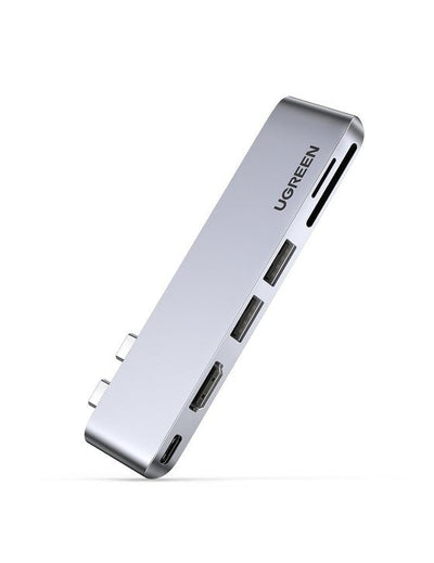 Hub 2x USB-C 1x USB-C HDMI 2XU Sb SD microSD — image 1