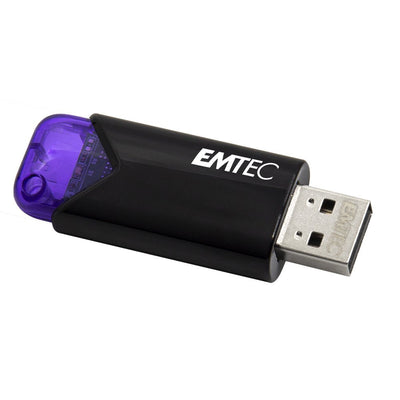 Emtec Click Easy Unit Flash USB 128GB USB Type a 3.2 Gen 1 (3.1 Gen 1) Black Violet — image 1