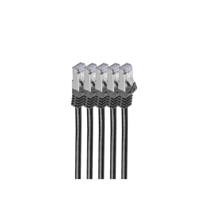 Shiverpeaks RJ45 Network Cable S FTP, CAT.7 VE5, 0,25M Black
