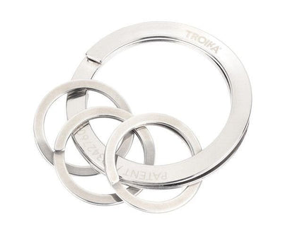 Troika Keyring Nail Guard Anilla Silver Steel Inoxidable — image 1