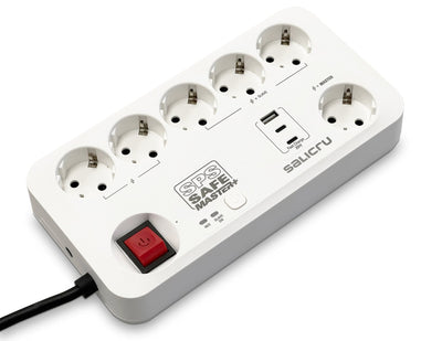 Salicru Power Strip Sps.safe Master + 6 Sockets 3USB 680DA000004 — image 1