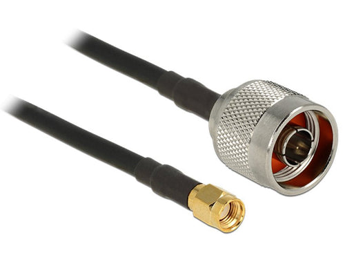 Delock Cable Antenna N Connector Male Sma Connector Male RG-58 C U 10M — image 1