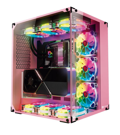 Talius PC Case ATX Gaming Cronos Orchid RGB Glass Tempered USB 3.0 — image 1