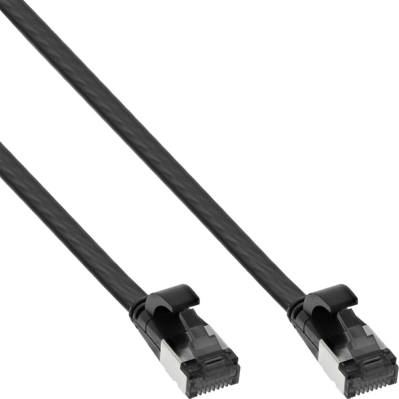 Inline Network Cable Flat , U/FTP, CAT.8.1, Tpe Libre Halógenos, Black 7,5M
