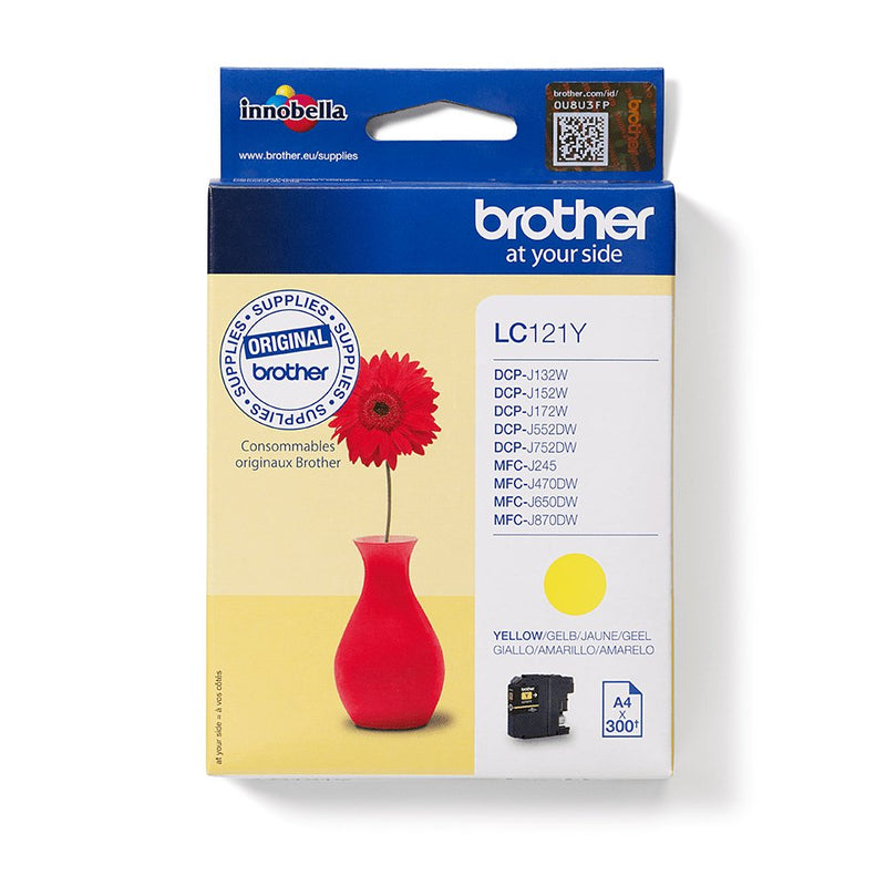 Brother LC121Y Yellow Genuine Blaster Ink Cartridge