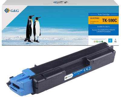 G&g Toner Compatible With Kyocera TK590C/ 1T02KVCNL0 — image 1
