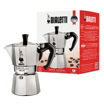 Bialetti Coffee Machine Italiana Moka Express 6 Cups Inox — image 1