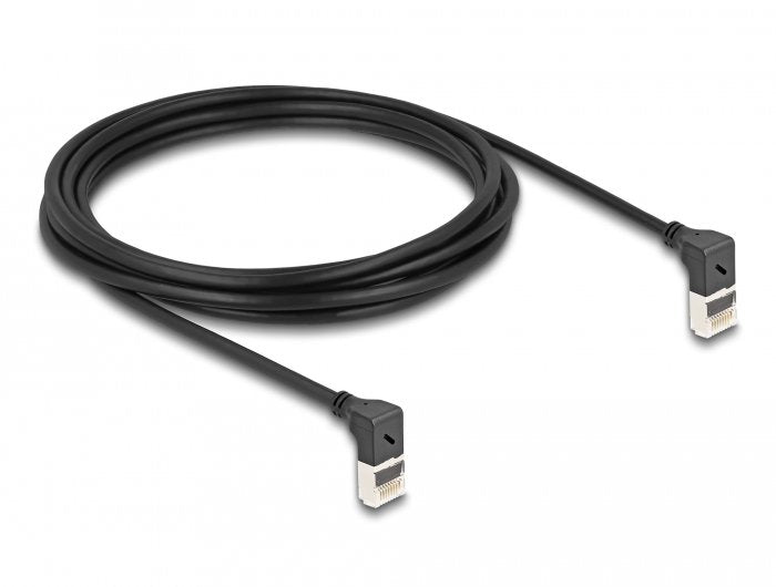 Delock Network Cable RJ45 CAT.6A S/FTP Slim 90° Oben / Oben Angular 3M