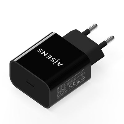 Aisens Wall Charger 1x USB Type-c PD 3.0 20W Black A110-0538 — image 1