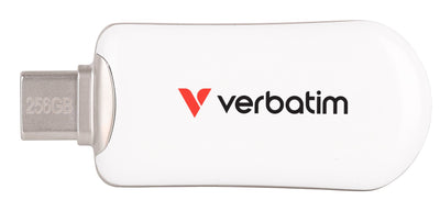 Verbatim Plectra White 256GB USB-C Flash Drive 30230 — image 1