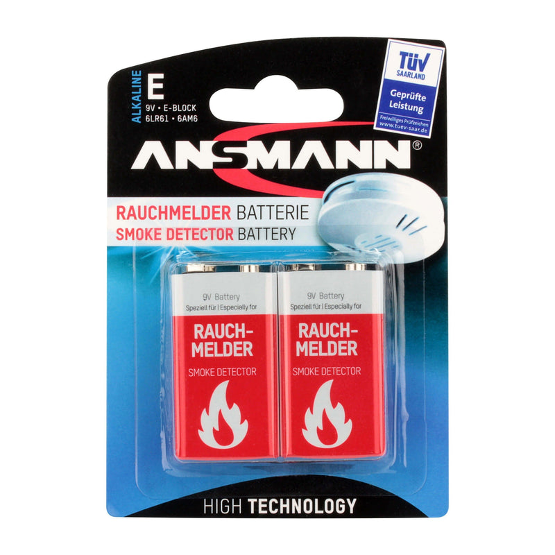 Ansmann 1515-0006 Battery Alarm Smoke