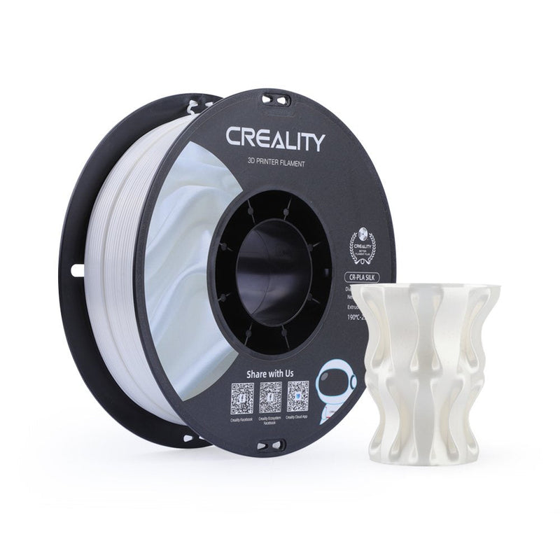 Creality Cartridge 3D Cr-silk Filamento Pla White 1KG, 1,75MM, Roll 3301120004