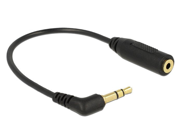 Delock 0.17M 2.5MM/3.5MM Cable Audio 0,17M 3,5MM 2,5MM Black