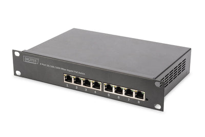 Ethernet PoE Switch, 8-PORT PoE +, 10, Bis Zu 80W PoE Budget — image 1
