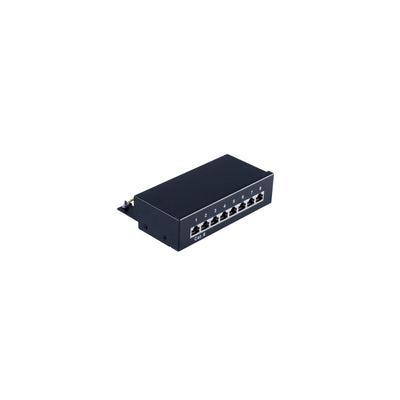 S-impuls Patchpanel Mini CAT.6 Desktop Housing 8-PORT Black — image 1