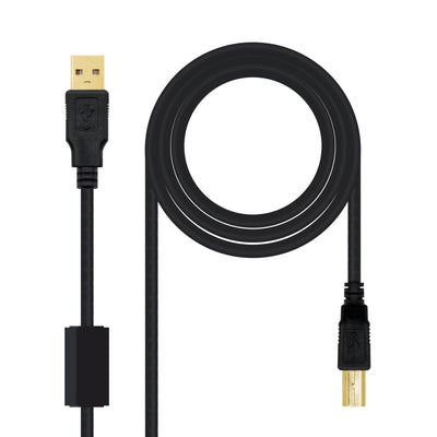 Nanocable Cable Printer With Ferrita Usb-b 2.0 Male a USB-A Male 5M — image 1
