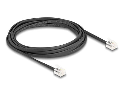 Delock Cable Telefónico RJ11 Connector Male a RJ11 Connector Male Black 2M — image 1