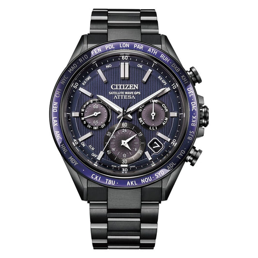 Citizen Men's Watch Citizen Attesa Titanium Black (Ø 44,5 Mm)