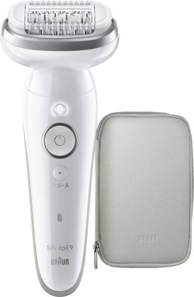 Braun Epilator Eléctrica Silk-épil 9 Uso Seco And Húmedo SES9000 White/Pink — image 1