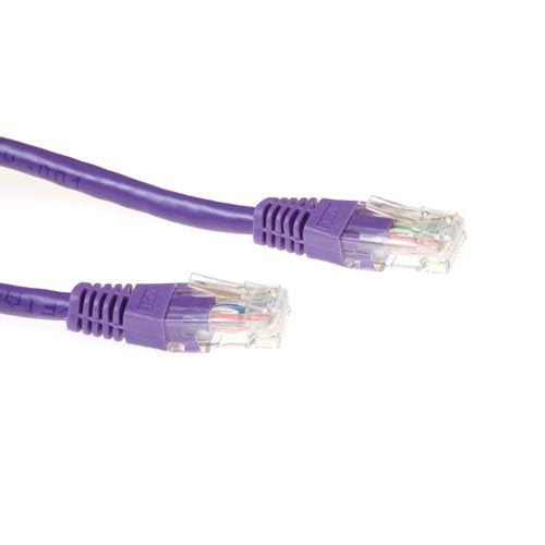 Purple 7 Meter U UTP CAT.6A Patch Cable With RJ45 Connectors