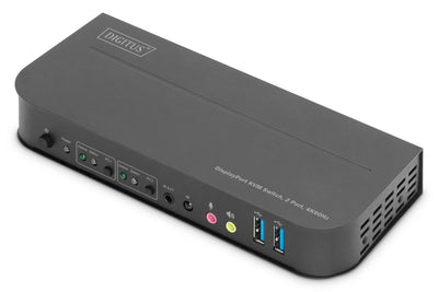 Digitus KVM Switch, 2-PORT, 4K60HZ, 2XDP In, 1XDP/HDMI Out — image 1