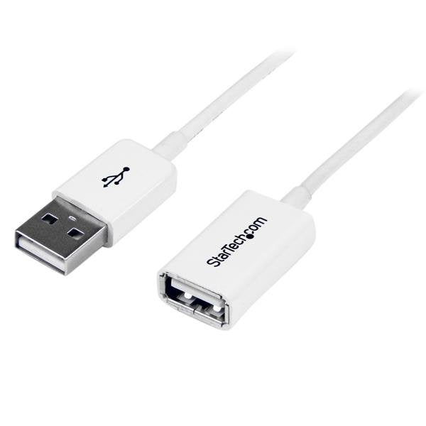 StarTech USB Cable 2.0M/H (alargo) 1M Blancoâ USBEXTPAA1MW