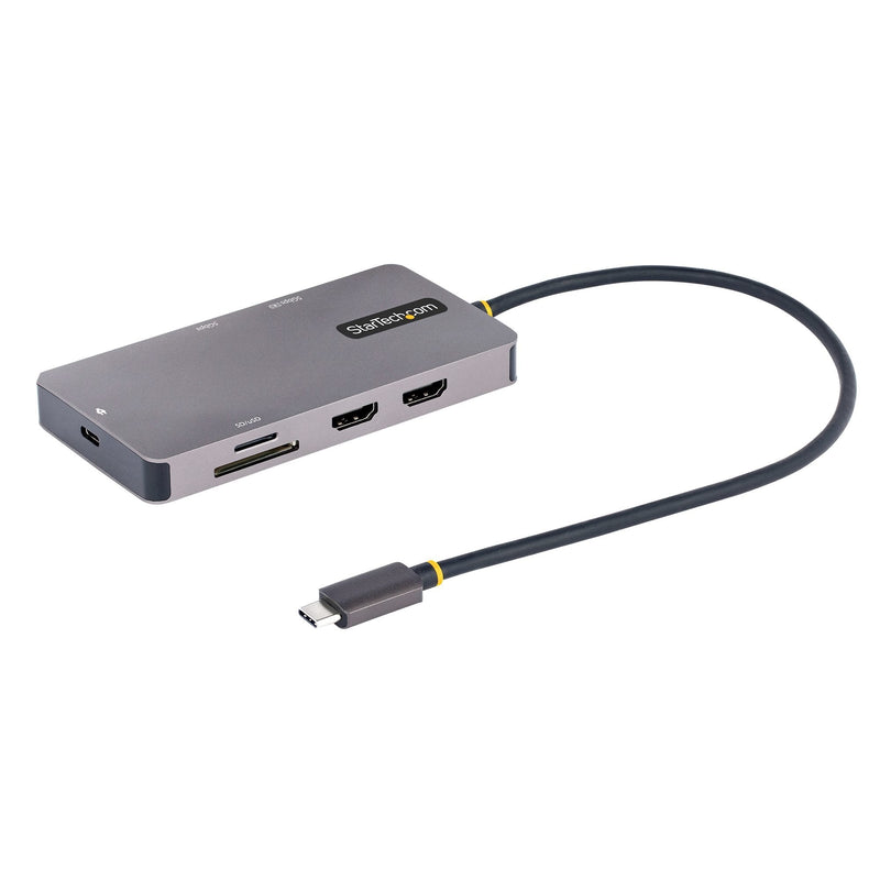 StarTech Dock USB-C Multiport 2x HDMI 4K 100W Pd TB3, Gige, 30CM