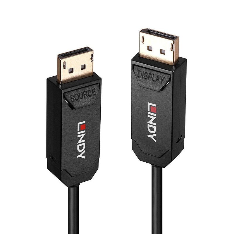 Lindy Cable Híbrido Fibre Optic DisplayPort 2.0 UHBR10 10M
