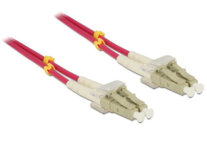Delock Lc - Lc, 10M Cable Fibre Optic And Infiniband Violet